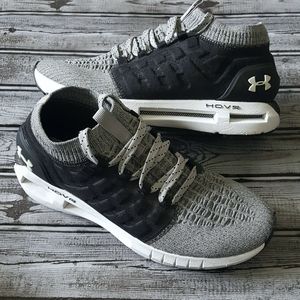 UNDER ARMOUR Womens HOVR Shoes Black White Gray SIZE 9.5